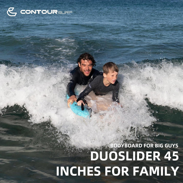 Thurso SURF DuoSlider Bodyboard mit Griffen, 114,4 cm, EPS-Kern, IXPE-Deck, HDPE Glatte Unterseite