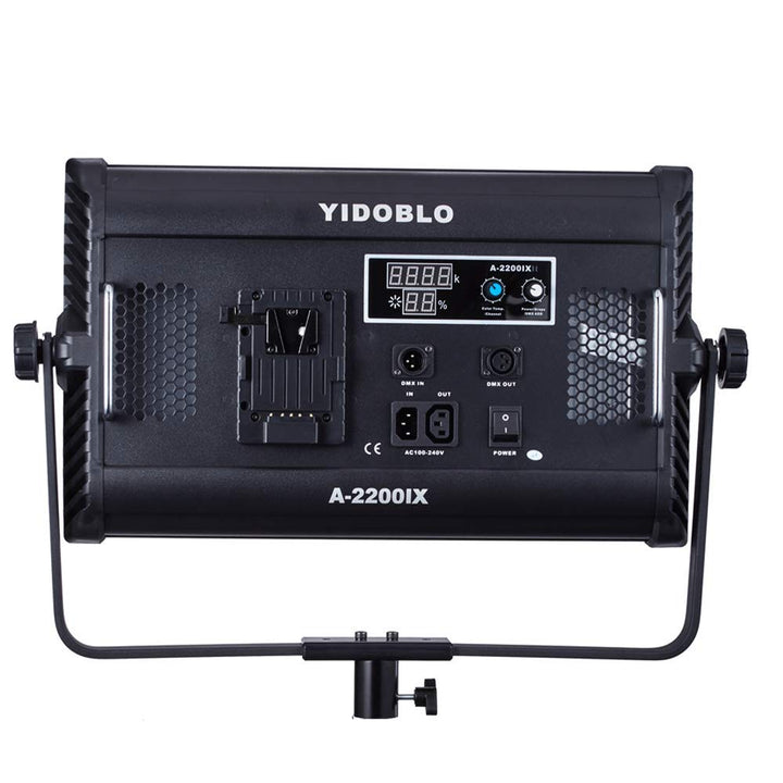 YIDOBLO A-2200IIX 70W Einstellbares zweifarbiges CRI 96+ LCD-Display Studio Soft Video Light Panel 3