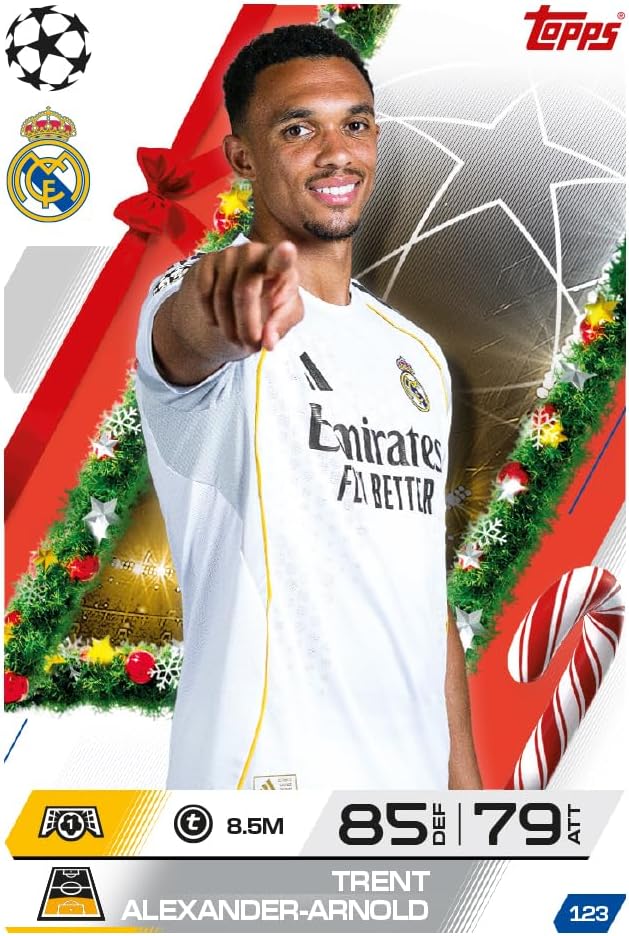 Topps UCC Match Attax 2025/26 - Advent Calendar - 121 Match-Attax-Karten, darunter 96 brandneue Fest