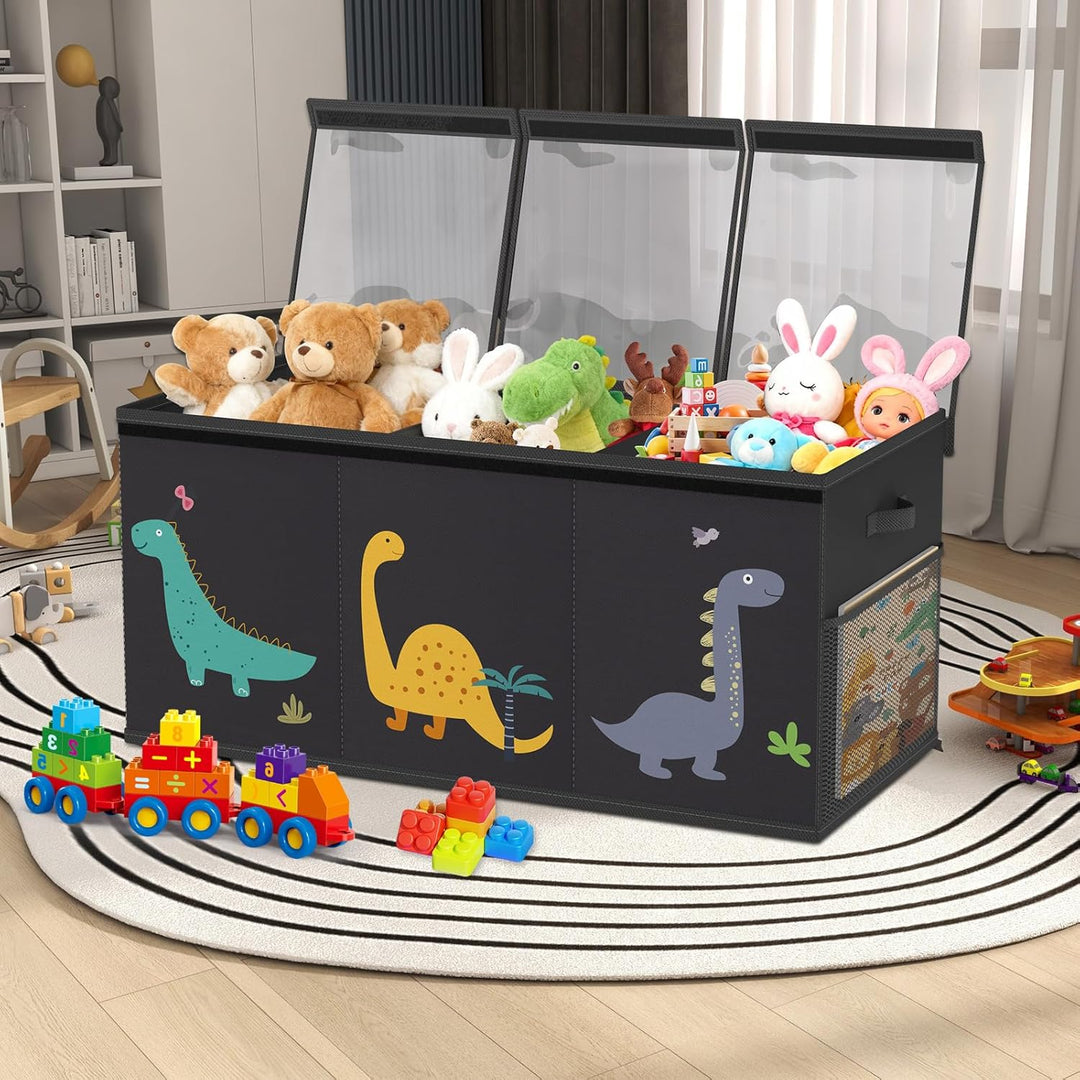 Spielzeugkiste mit deckel aufbewahrung kinderzimmer Extra Gross Aufbewahrungsbox Kinder - Faltbar Sp