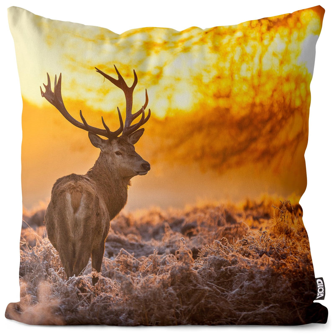 VOID Rentier Hirsch Herbst Kissenbezug Kissenhülle Polyester Weihnachten Deko Winter Outdoor Dekorat