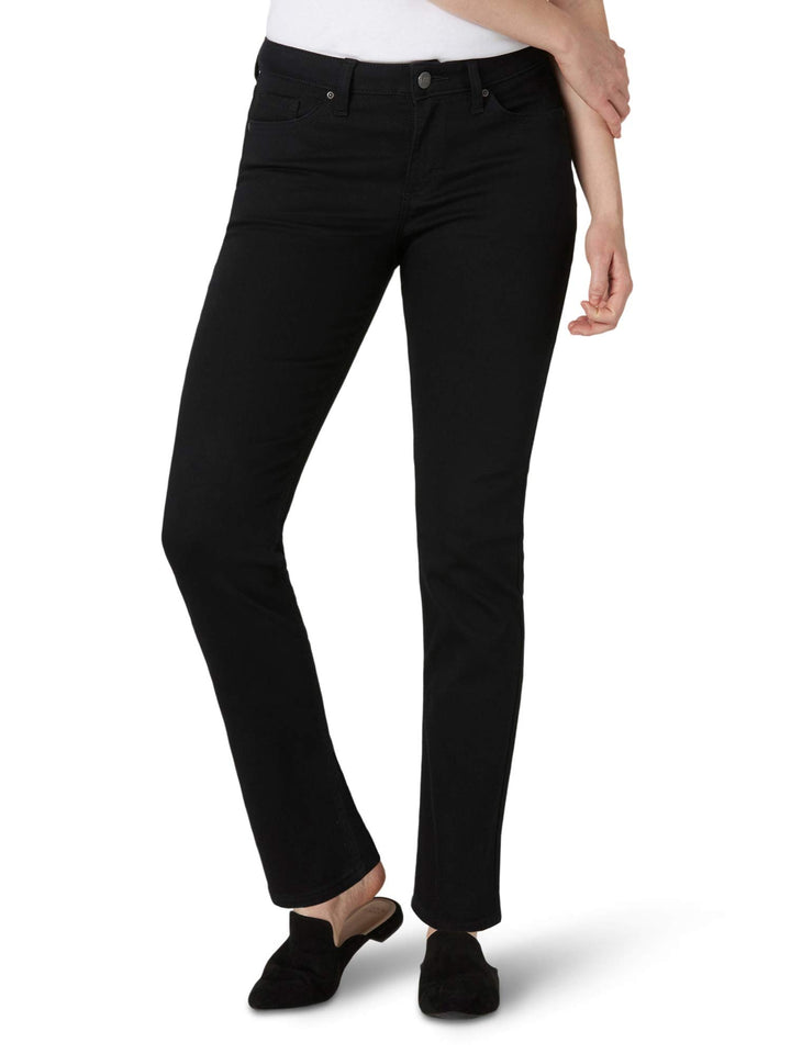 Lee Damen Jeans Scarlett 2 Kurz Schwarz, 2 Kurz Schwarz