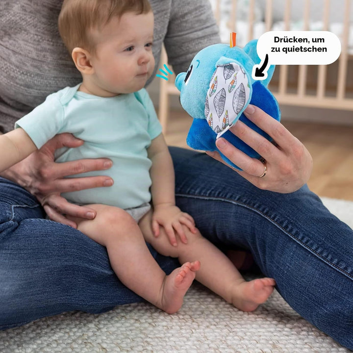 LAMAZE Puffaboo Elefant, Babyspielzeug für Neugeborene, sensorisches Spielzeug für Babys, Geschenk f