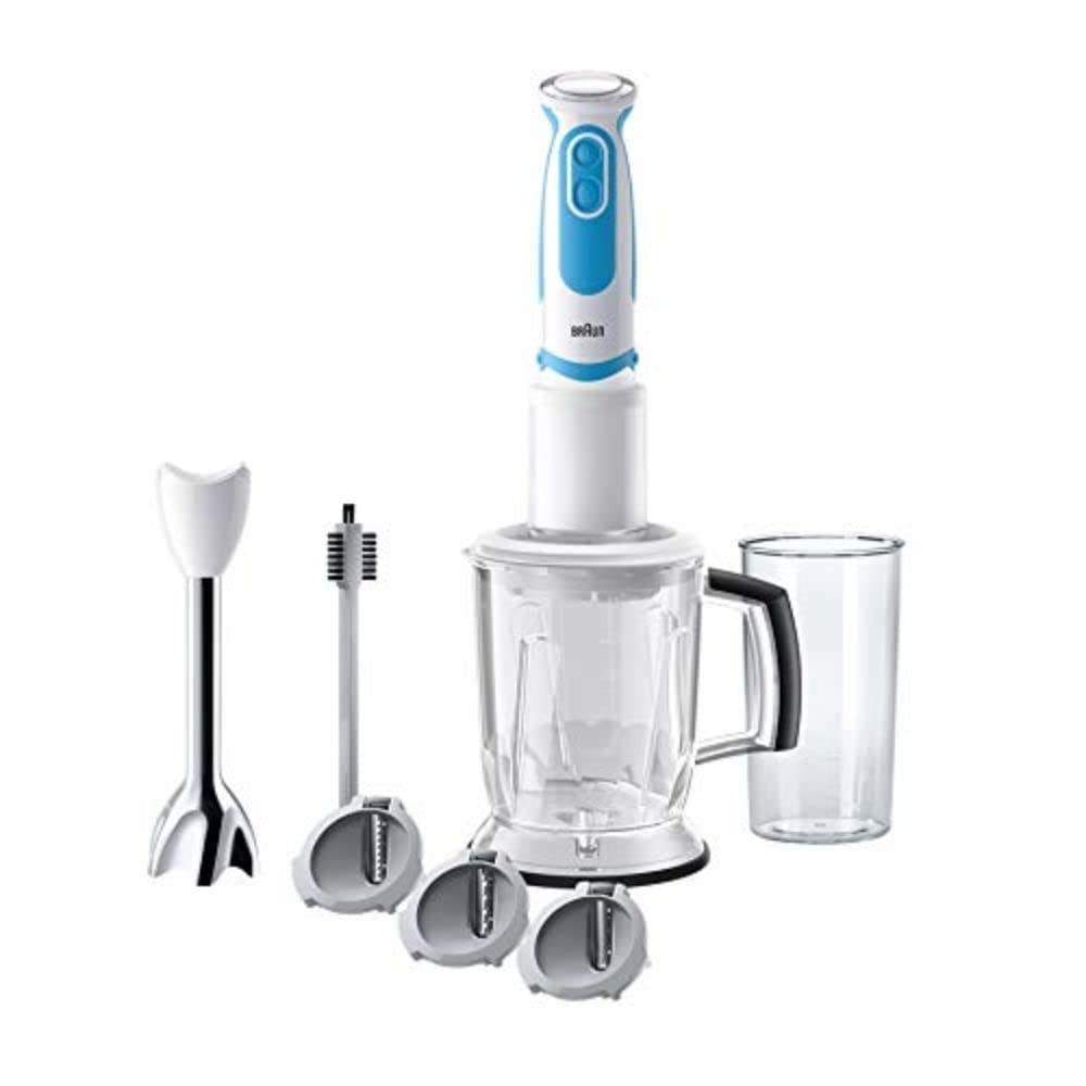 Braun Minipimer 5 MQ5060WHBL Twist Stabmixer, elektrisch, Weiss/Blau
