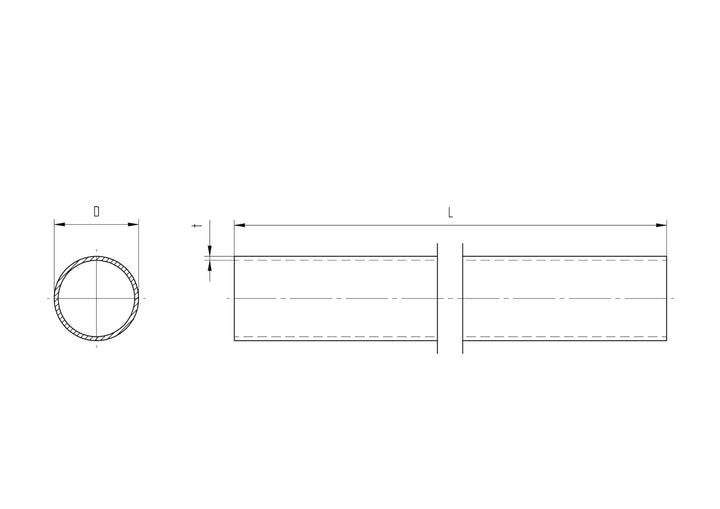 Rohr Rundrohr 42,4 x 2,0 mm 150 cm Handlauf Edelstahl Edelstahlrohr Geländer Treppen Handlaufrohr Ru