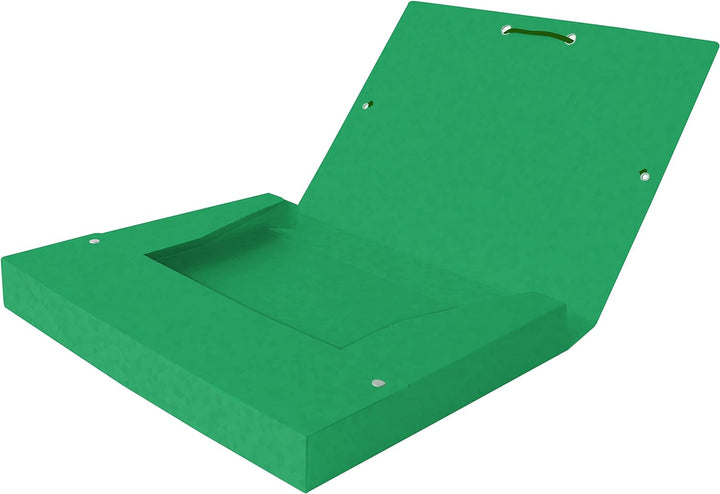 Oxford Sammelbox A4, aus Karton, 4 cm Rückenbreite, rot, 9 Stück 4 cm Rückenbreite grün, 4 cm Rücken