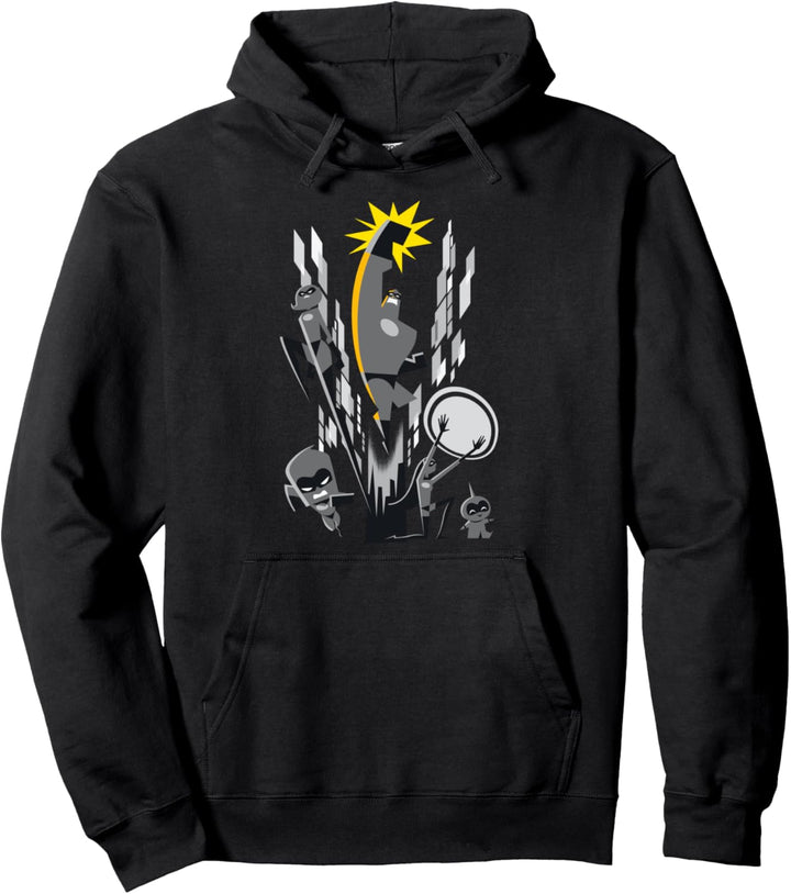 Disney Pixar Incredibles 2 Retro City Super Pullover Hoodie