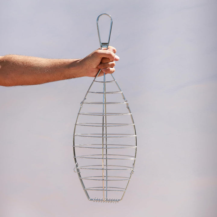 Ibili 770100 Fischbräter, Edelstahl, Silber, 19 x 19 x 42 cm, 19 x 19 x 42 cm