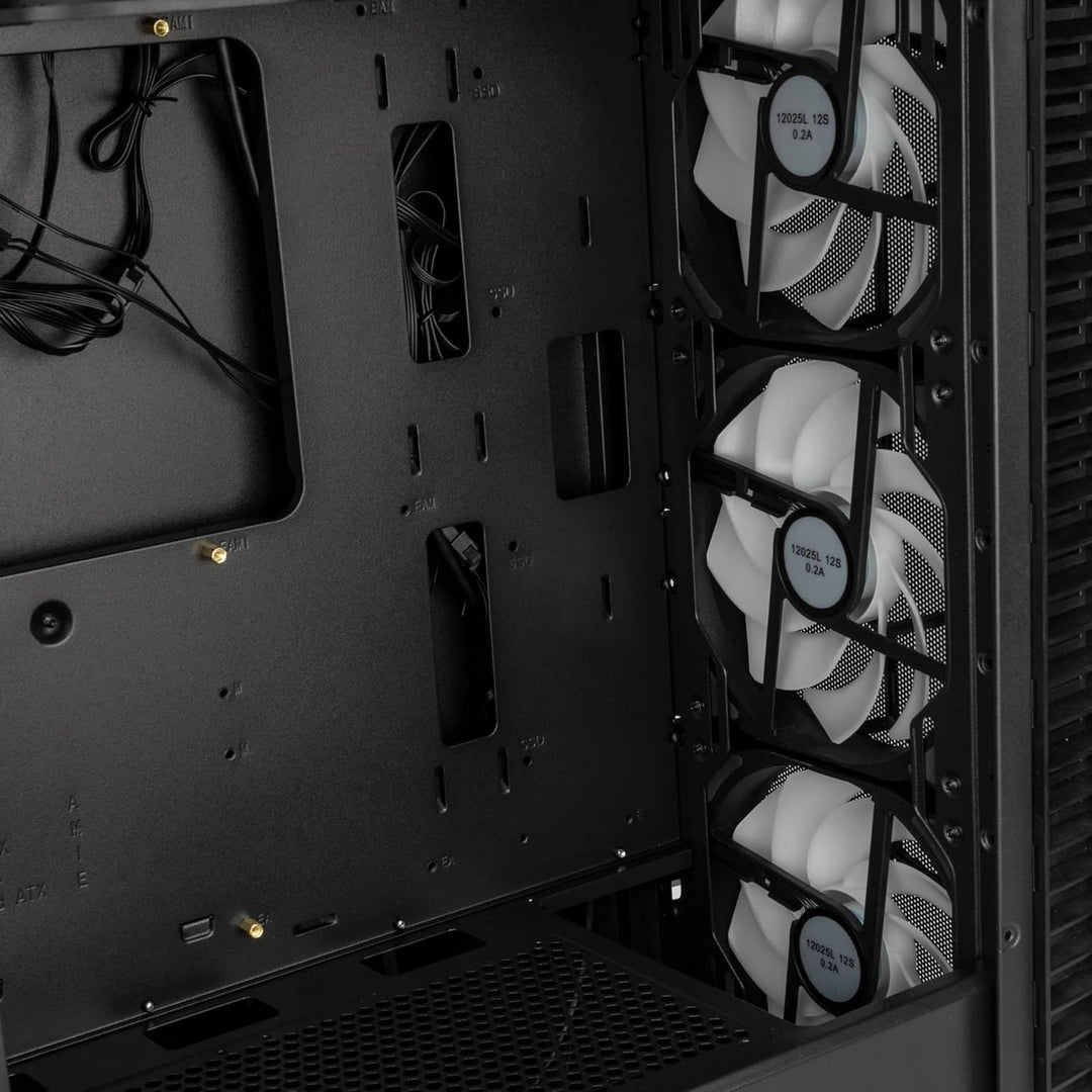 Kolink Observatory HF Mesh PC-Gehäuse, Sechs ARGB-Lüfter, 330 mm GPU-Freiheit, ATX-Motherboard, Gitt