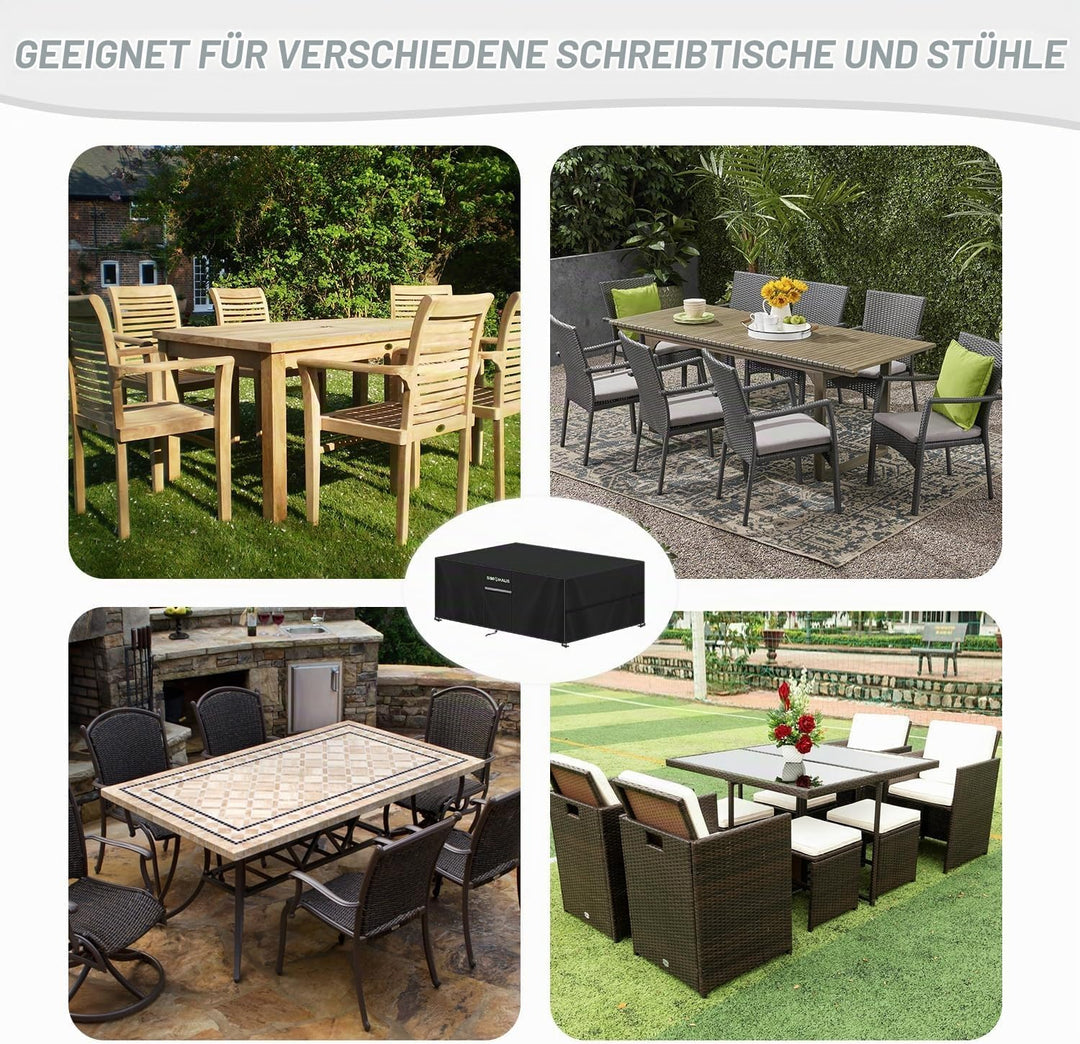Abdeckung für Gartenmöbel Wasserdicht Abdeckung Loungemöbel | Abdeckplane Gartenmöbel Winterfest Gar
