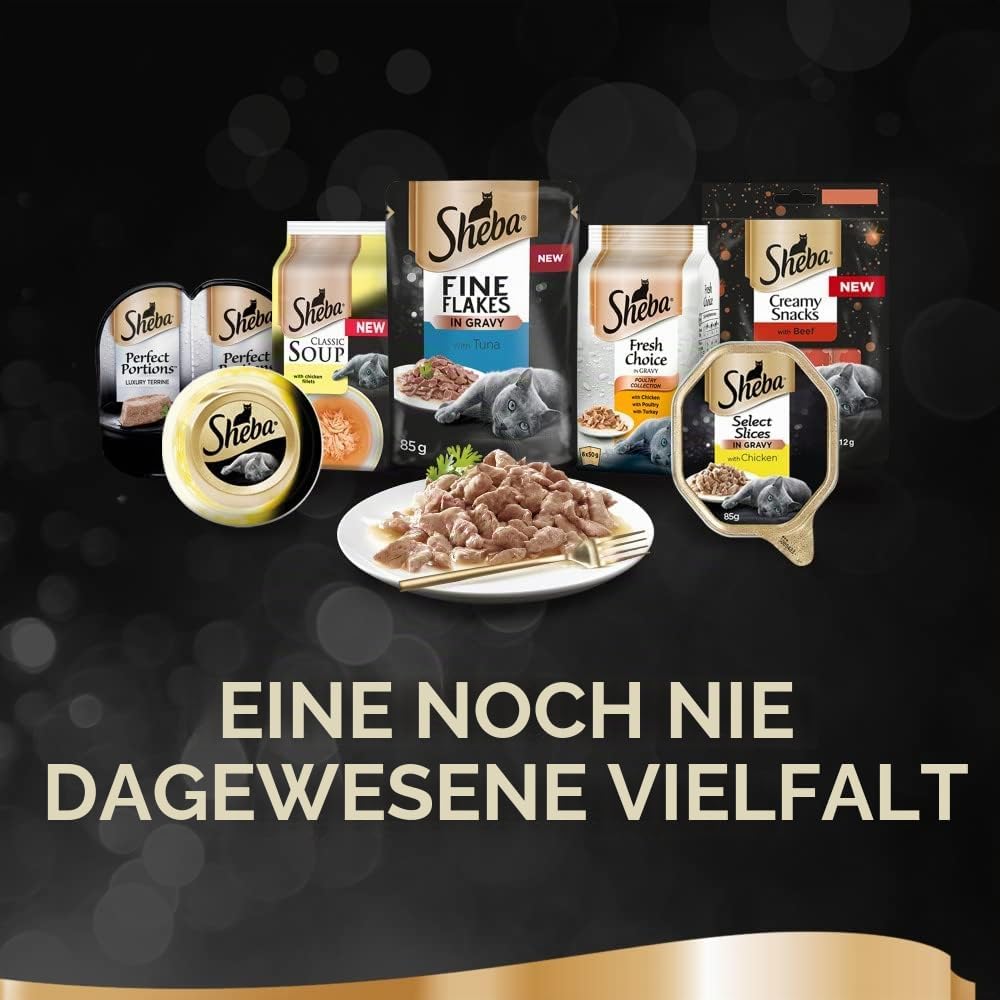 SHEBA Essentia Ocean 12x85g (x4) Auswahl an Fischen 85 g (48er Pack), Auswahl an Fischen 85 g (48er