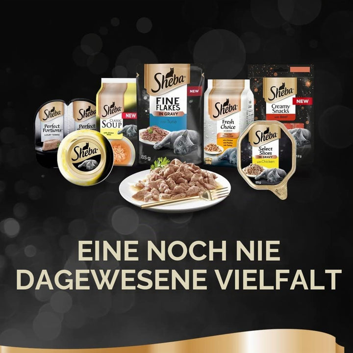 SHEBA Essentia Ocean 12x85g (x4) Auswahl an Fischen 85 g (48er Pack), Auswahl an Fischen 85 g (48er