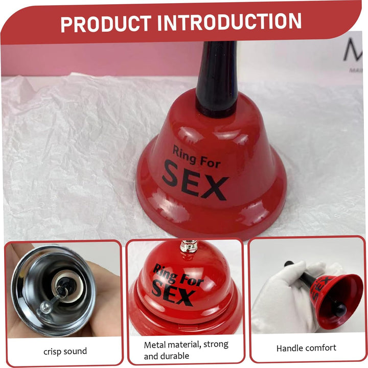 2pcs Service Bell Set, Ring für Sex Metal Hand Bell und Schreibtischglocken-Set, Multifunktional Cal