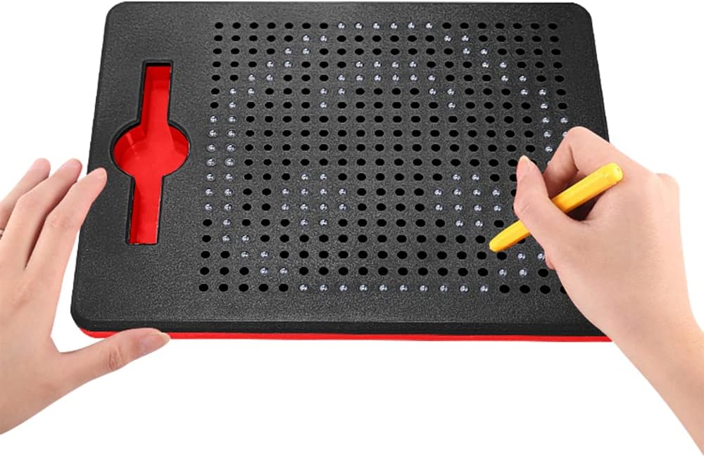 Kinder Zaubertafel Magnetische Zeichenbrett Reissbrett mit Stift Stahlkugel Tablet Abwischbar Schrei