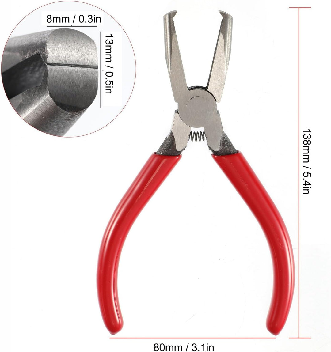 Gitarren-Bundzange, Symmetrische Kanten, Rutschfester Griff, Sichere Bedienung für die Reparatur von