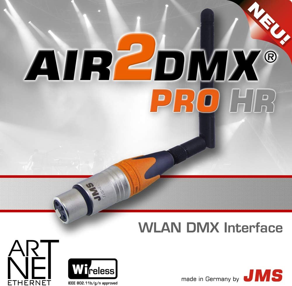 JMS AIR2DMX PRO HR WLAN DMX Interface ArtNet Node