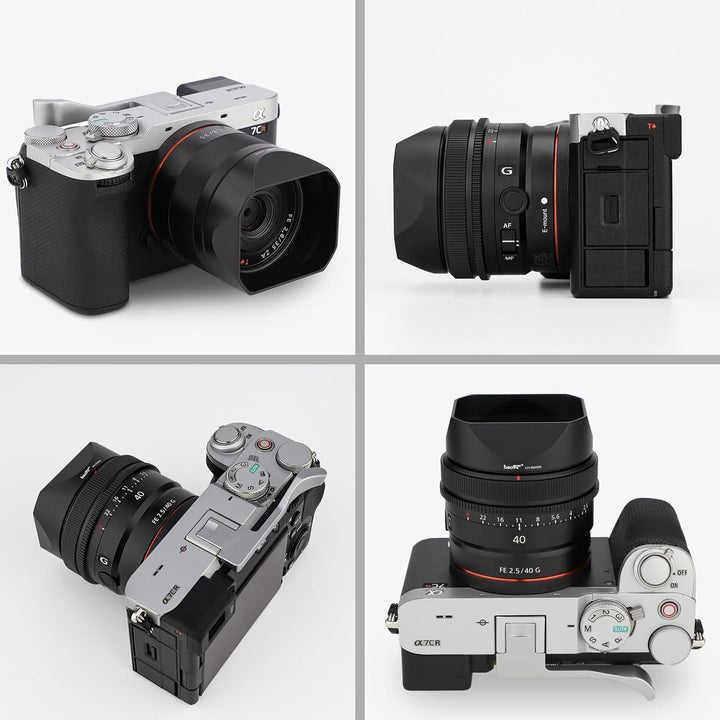 Haoge LH-S245N Gegenlichtblende mit Bajonettsockel für Sony FE 50 mm F2.5 G FE 40 mm F2.5 G FE 24 mm