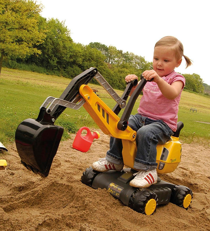 Rolly Toys Baustellenset mit rollyDigger und Sicherheits-Zubehör (Set mit Bagger, 3 Leitbaken, 4 Pyl