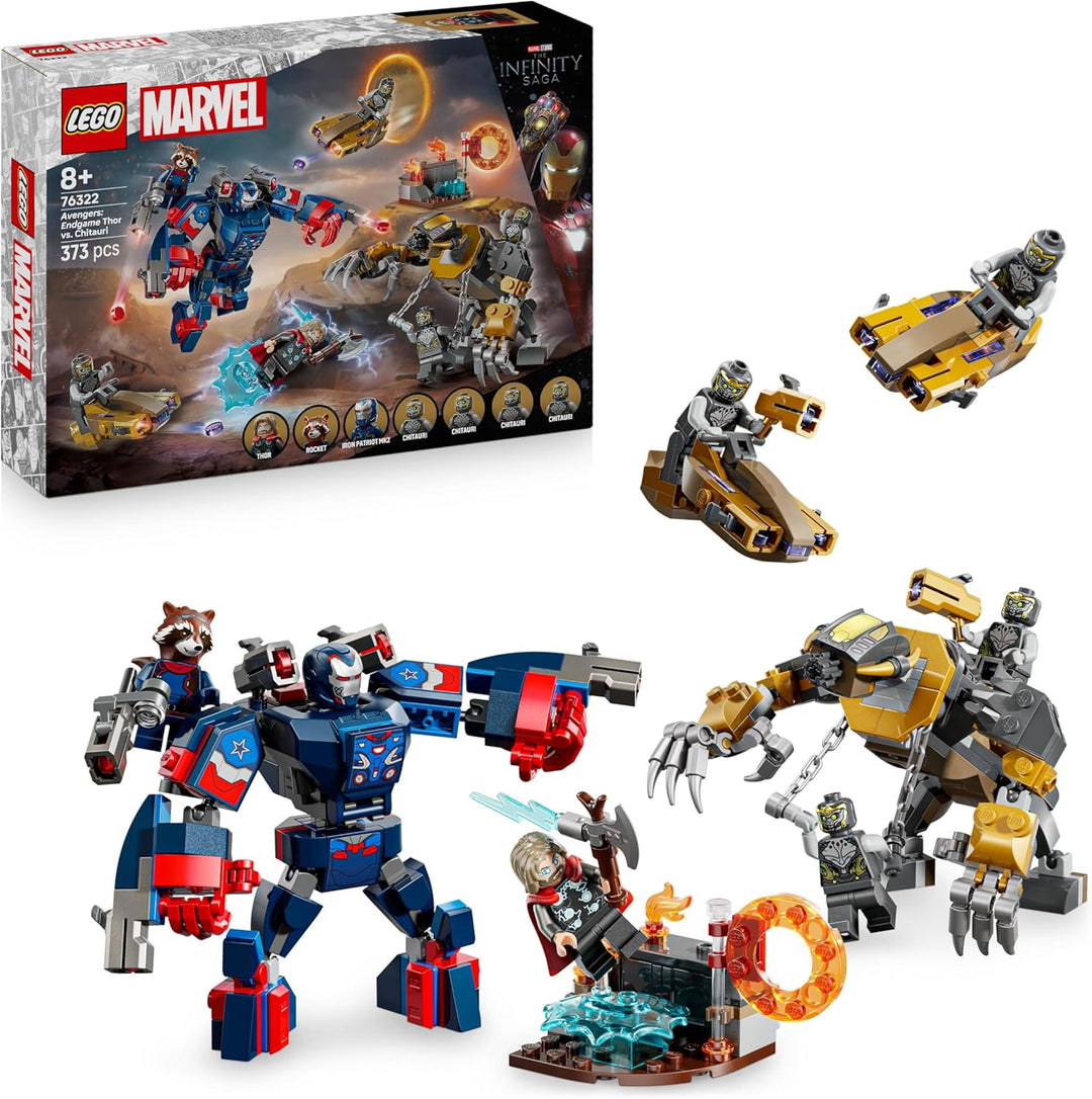 LEGO ǀ Marvel Avengers: Endgame Thor vs. Chitauri Bauset - Superhelden Action mit dem Iron Patriot M