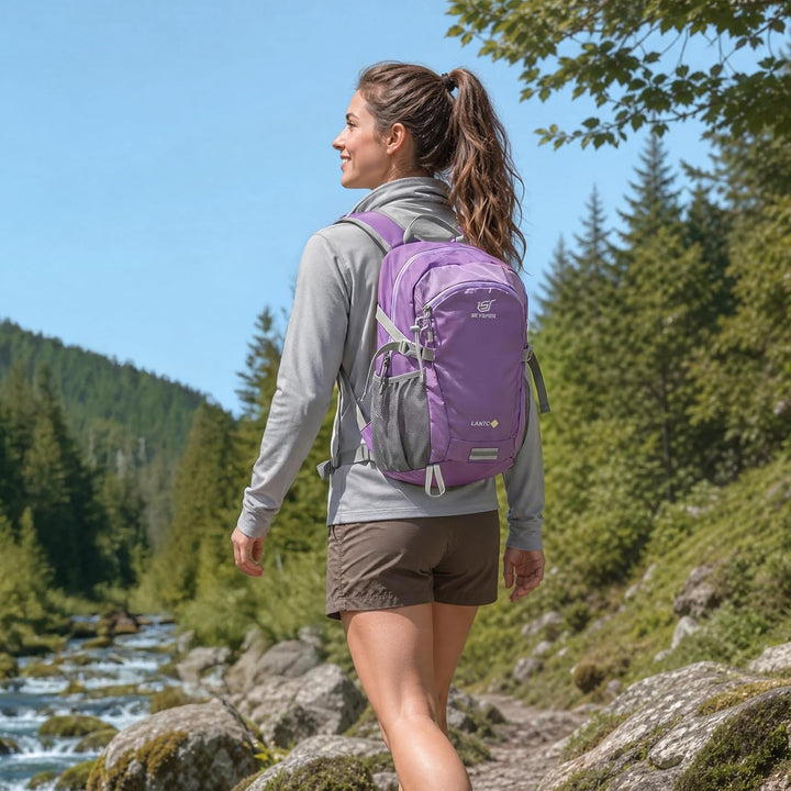 SKYSPER LANTC 20 Leicht Wanderrucksack 20L Klein Rucksack mit Rückenbelüftung Trekkingrucksack aus a