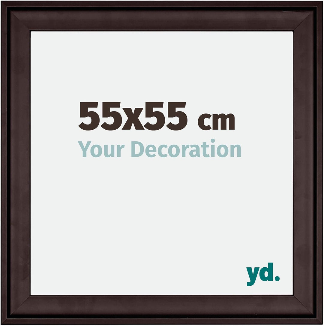 yd. Your Decoration - Bilderrahmen 55x55 cm - Bilderrahmen aus Holz mit Acrylglas - Antireflex - Aus