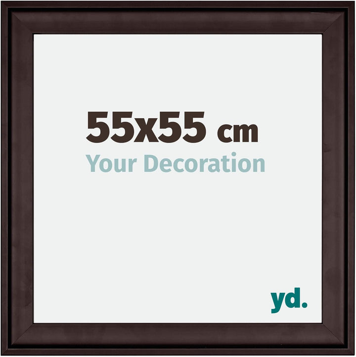 yd. Your Decoration - Bilderrahmen 55x55 cm - Bilderrahmen aus Holz mit Acrylglas - Antireflex - Aus