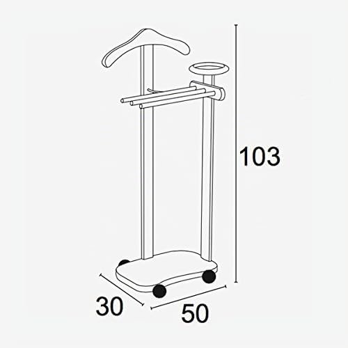 Arredamenti Italia ARREDAMENTIITALIA AR_IT 18 ANTIMO Stummer Diener Buche massiv/Holz Weiss 130 x 37