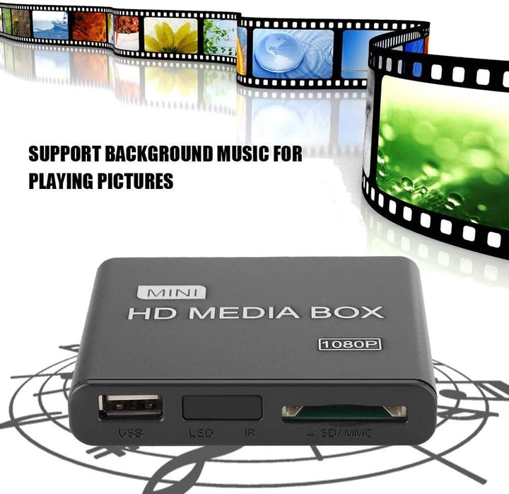 Media Player, Mini Full HD 1080P Digital Media Player, HDMI Media Player, Video Player, Wiedergabe v