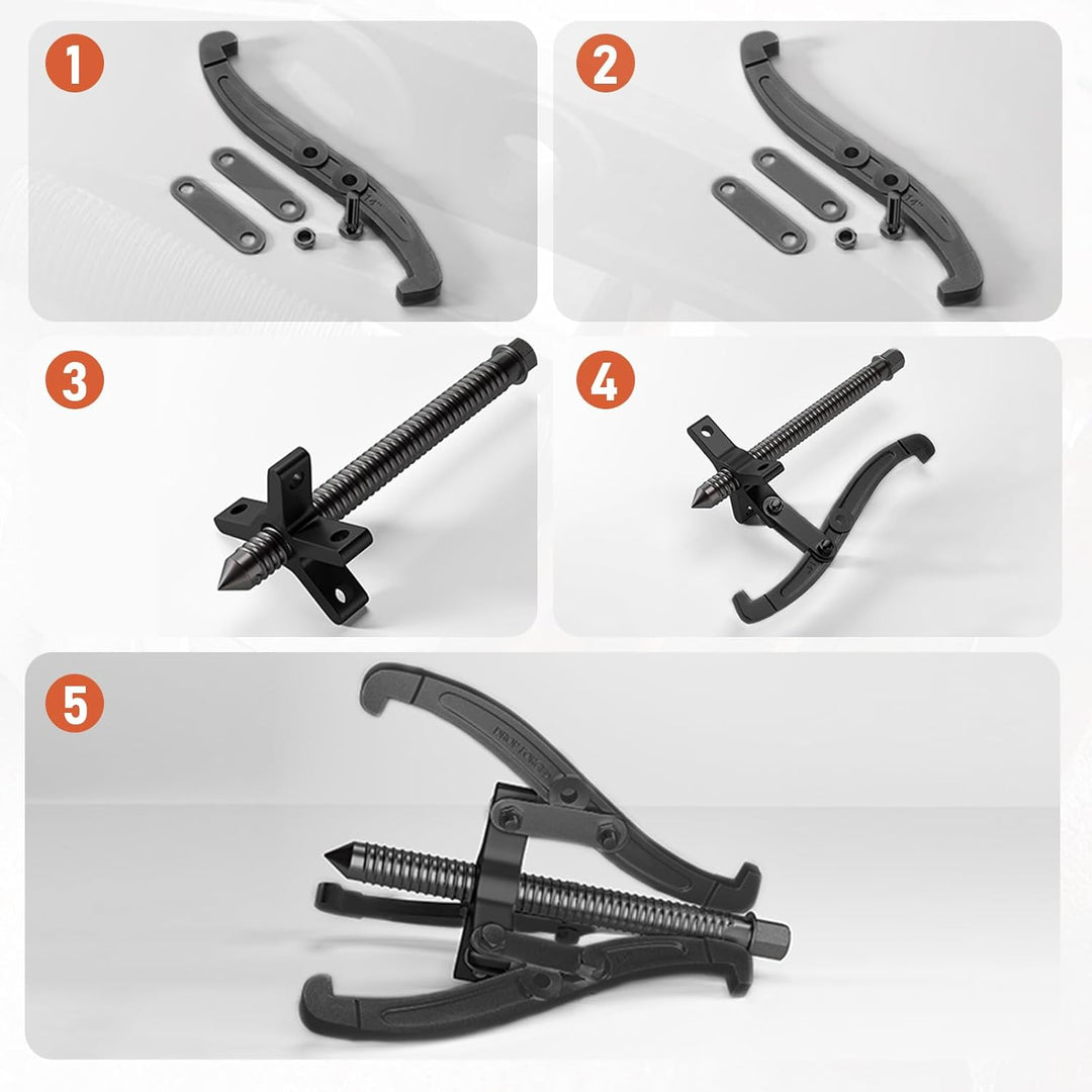 3X Lagerabzieher mit 3 arming [75+100+150mm / 3"+4"+6"] Zwei / Drei Lager Abzieher Klauenabzieher Au