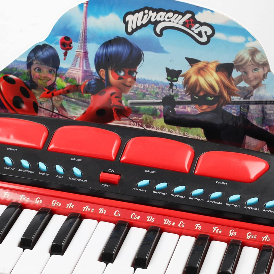 Reig 2686 Miraculous: Tales of Ladybug & Cat Noir Keyboard auf Ständer mit Stuhl