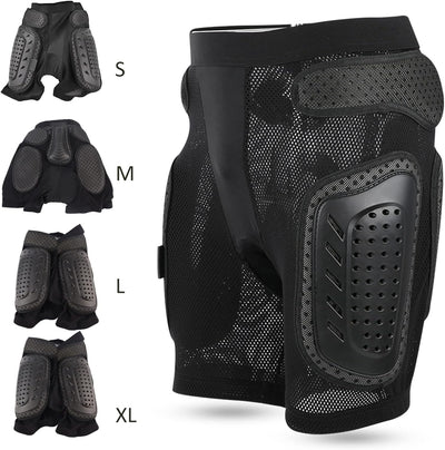 Tenpac 3D Gepolsterte Shorts Schutz Hüftpolster, Snowboard Skating Skifahren Radfahren Schutzausrüst