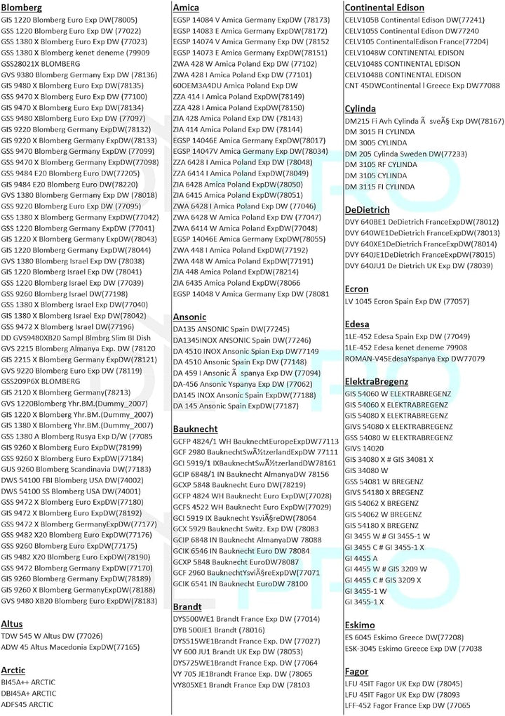 DL-pro Türdichtung für Beko 1749190200 dreiseitig 1625mm Dichtung Türgummi Gummidichtung Dichtungsgu