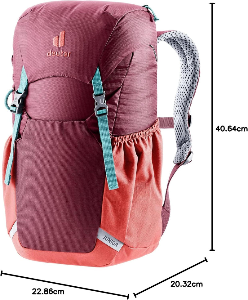 deuter Unisex Kinder Junior Kinderrucksack (1er Pack) Maron-currant 18 L Single, Maron-currant 18 L