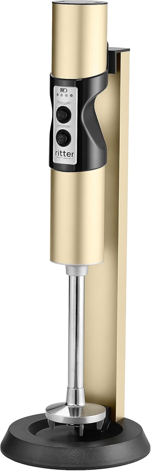ritter stilo 7 Plus kabelloser Stabmixer, Pürierstab mit Akku aus Vollmetall, Made in Germany, Helle