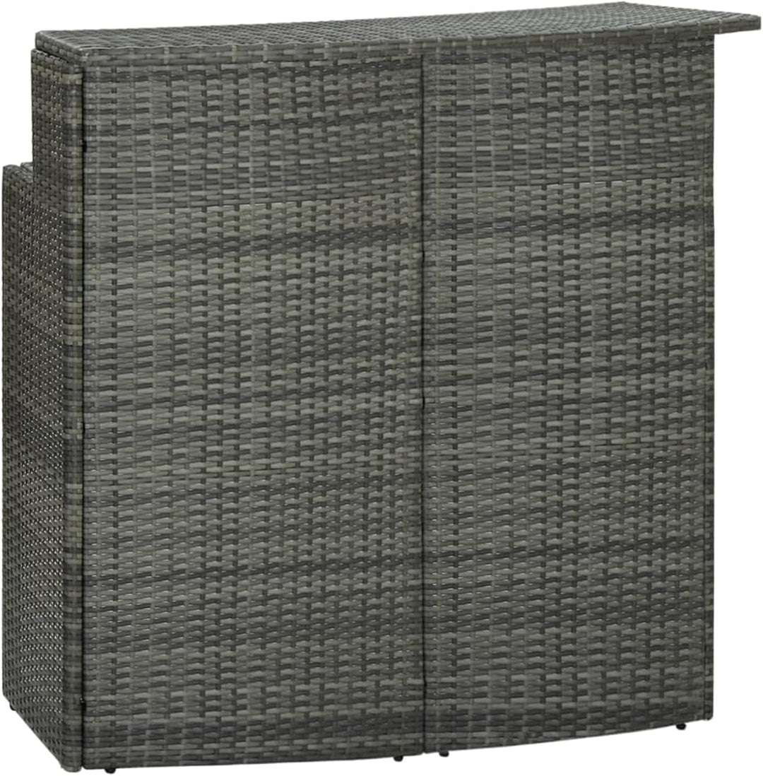 Susany Gartenbar Set 4-TLG. mit Kissen Theke Bar Tresen Gartentheke Bartisch Stehtisch Barhocker Bar