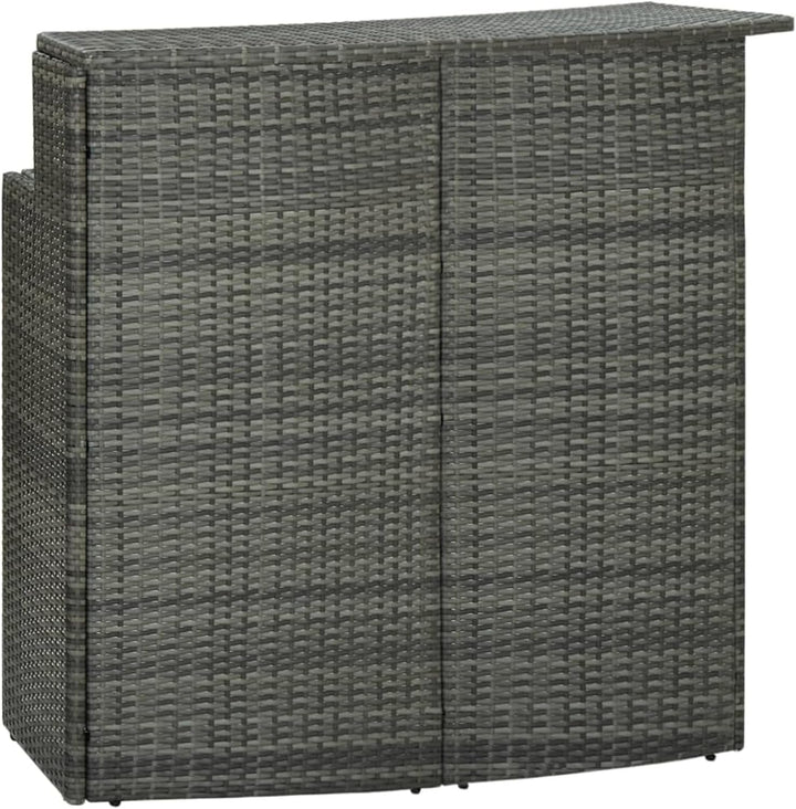Susany Gartenbar Set 4-TLG. mit Kissen Theke Bar Tresen Gartentheke Bartisch Stehtisch Barhocker Bar