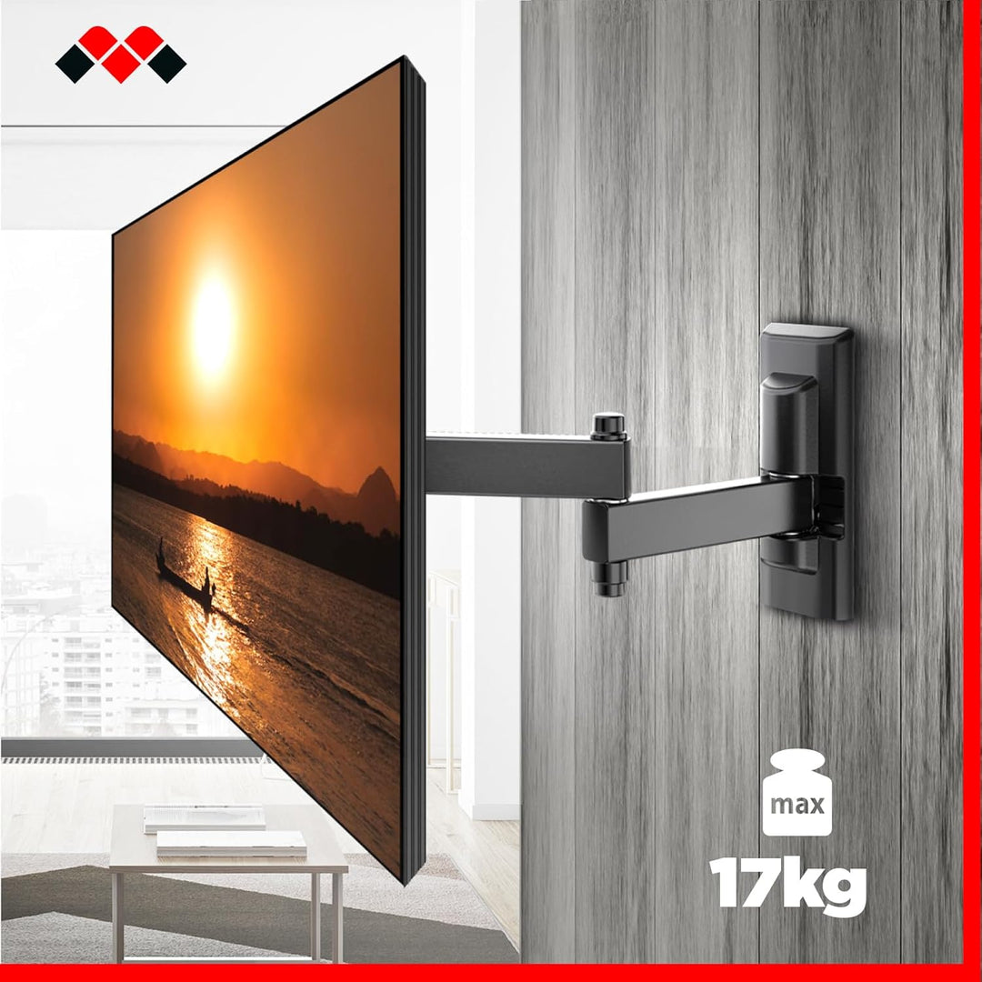 Meliconi SPACE SYSTEM FULLMOTION 100, TV-Wandhalterung mit Doppelrotation, Wandhalterung für Flachbi