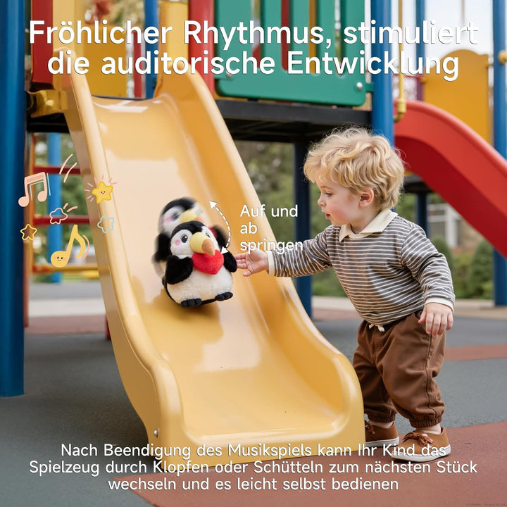 TUMAMA KIDS Baby Plüsch Spielzeug mit Musik und sensorischen Elementen, interaktives elektronisches