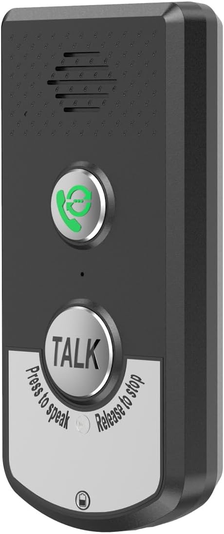 Sarini 2-Wege-Gegensprechanlage mit Sprachfunktion, kabellose Gegensprechanlage mit super grosser Re