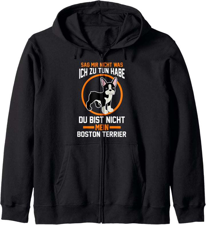 Hunde Hundebesitzer Boston Terrier Kapuzenjacke