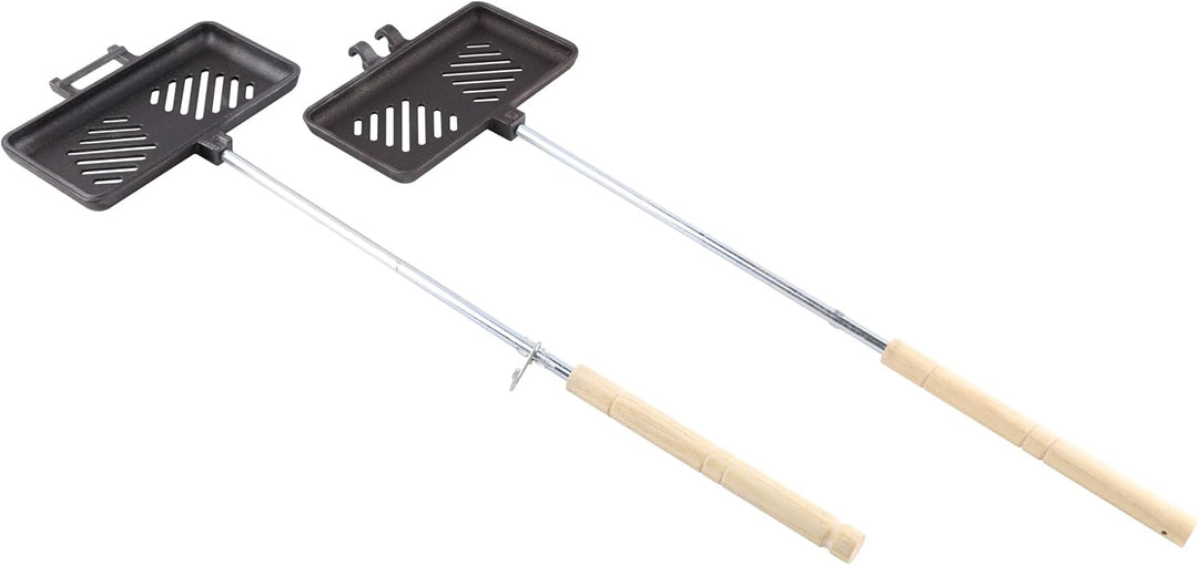 Coghlan's Vorgebrannter Doppelguss-Broiler mit abnehmbaren Griffen, auseinanderbrechbarem Scharnier