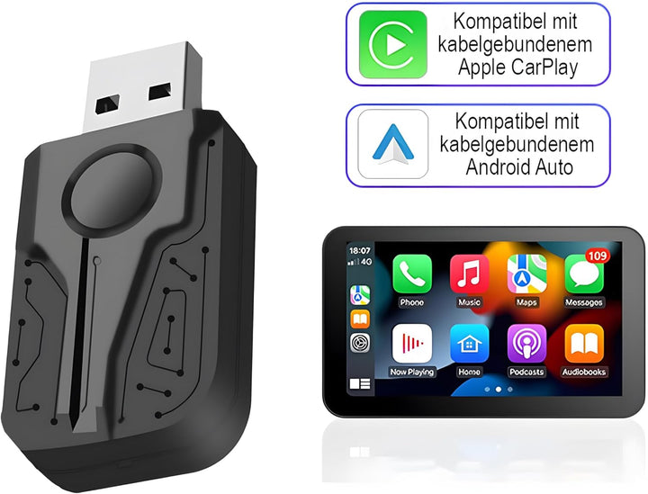 M.I.C. Wireless CarPlay & Android Auto Adapter : kabellose Umwandlung von CarPlay & Android Auto, US