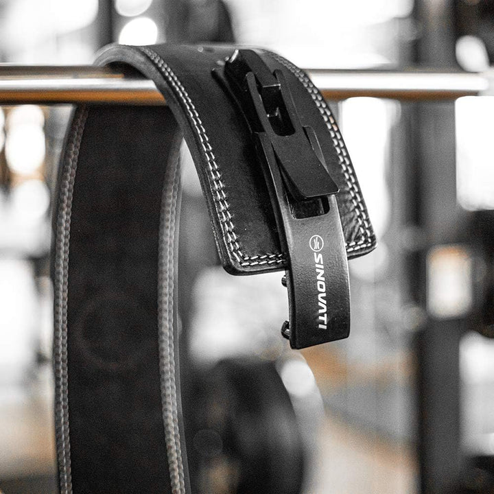 SINOVATI Premium Gewichthebergürtel KDK Gürtel aus Rindsleder mit Schnalle, Weightlifting Lever Belt