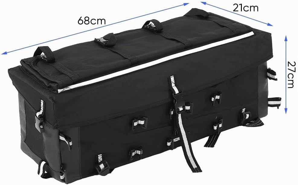 Wakects ATV-Tasche, Universal Soft ATV Quad Bag, Reissfeste Und Verstellbare Gurtbänder Satteltasche