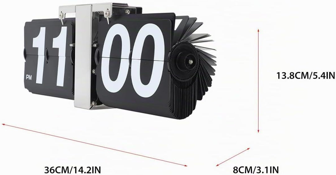 Flip Uhr Retro Minimalistisches Tischuhr Batteriebetrieben Klappuhr grosse Zahlen Kreative Flip Cloc
