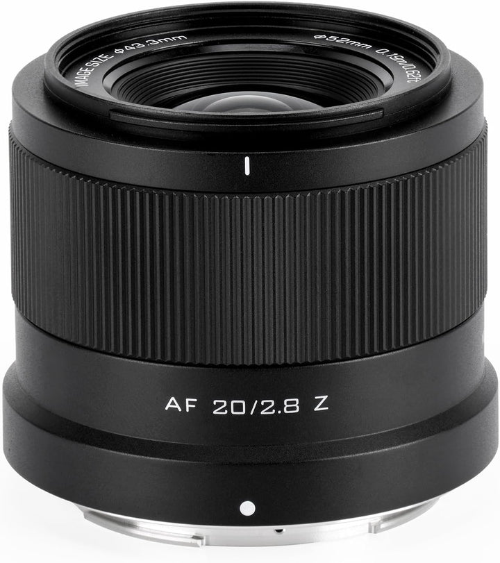 VILTROX 20mm F2.8 Z - Vollformat-AF-Prime-Objektiv für Nikon Z-Mount (Z8, Z9, Z6, Z7, Z5, Z5 II) 20m