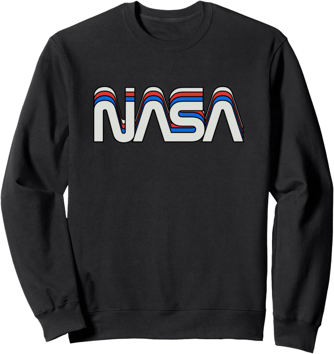 70er 80er Jahre Retro Vintage NASA Wurm Logo Retro NASA Geschenkidee Sweatshirt