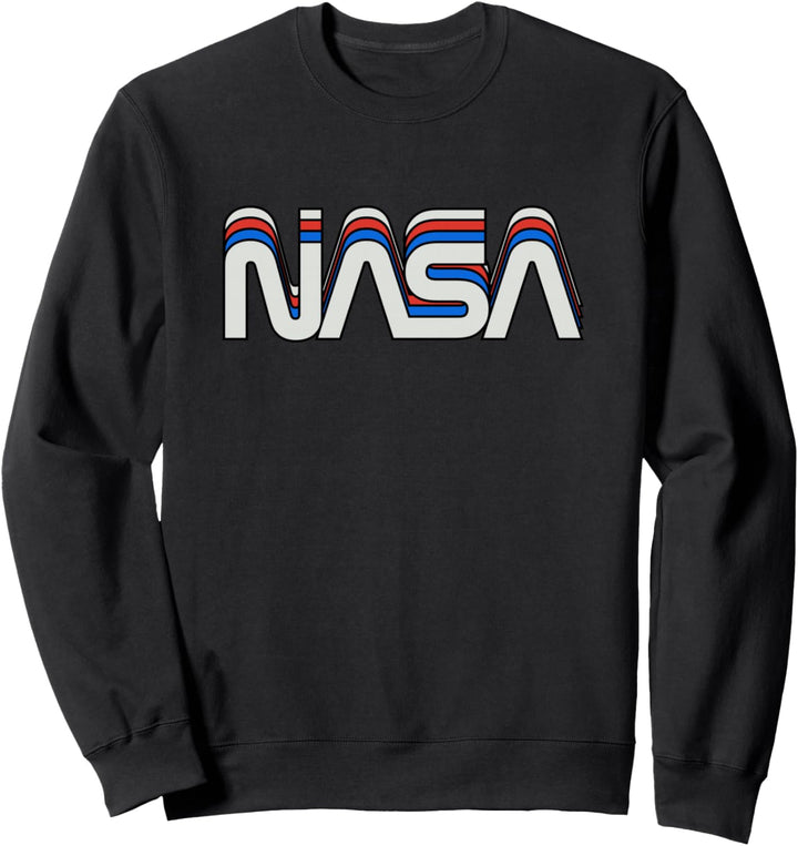 70er 80er Jahre Retro Vintage NASA Wurm Logo Retro NASA Geschenkidee Sweatshirt