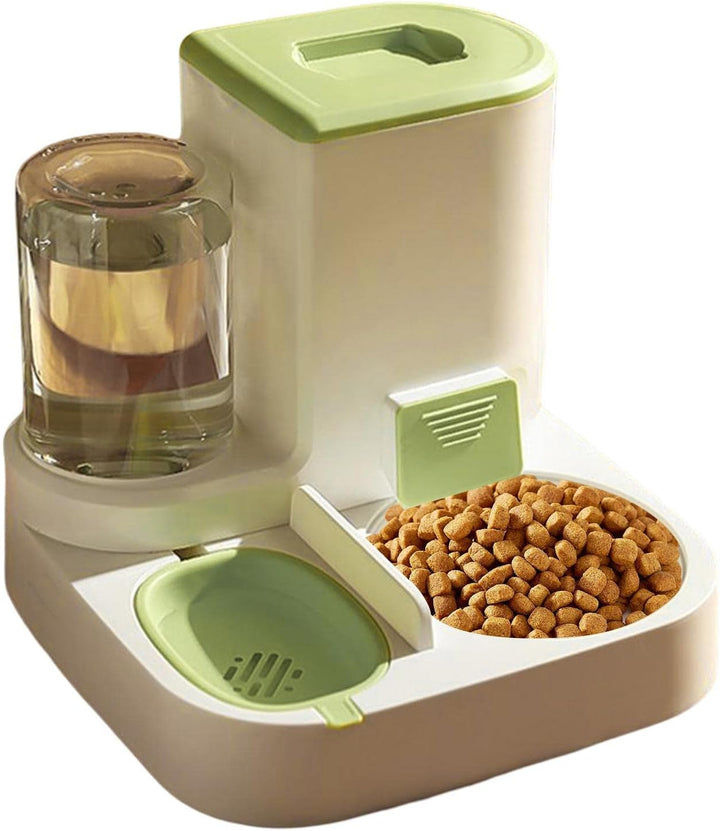 Automatisches Futter Und Wasserspender, 2 In 1 Haustier Futter Und Tränke, Katzen Wasserspender, Aut