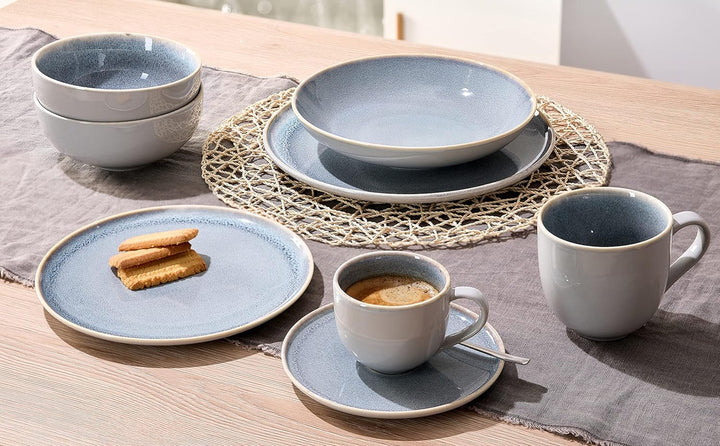 Kombiservice Skagen Stone, 12-teilig, Graublau, Kombiservice